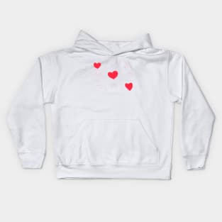 Valentine's Tic Tac Toe Kids Hoodie